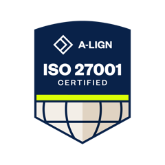 ISO 27001 Certified — audited by A-LIGN